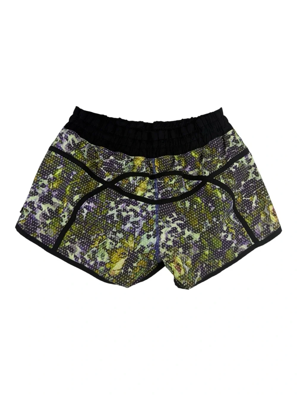 🌟 Lululemon Speed Shorts - Retired Print - Moody Mirage - Size 6 💜💚